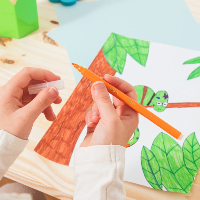 BIC KIDS Kleurvetstiften, Schoolverpakking van 144 stuks